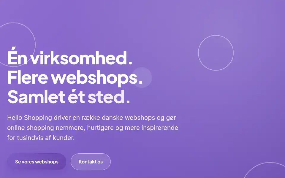 Screenshot of helloshopping.dk