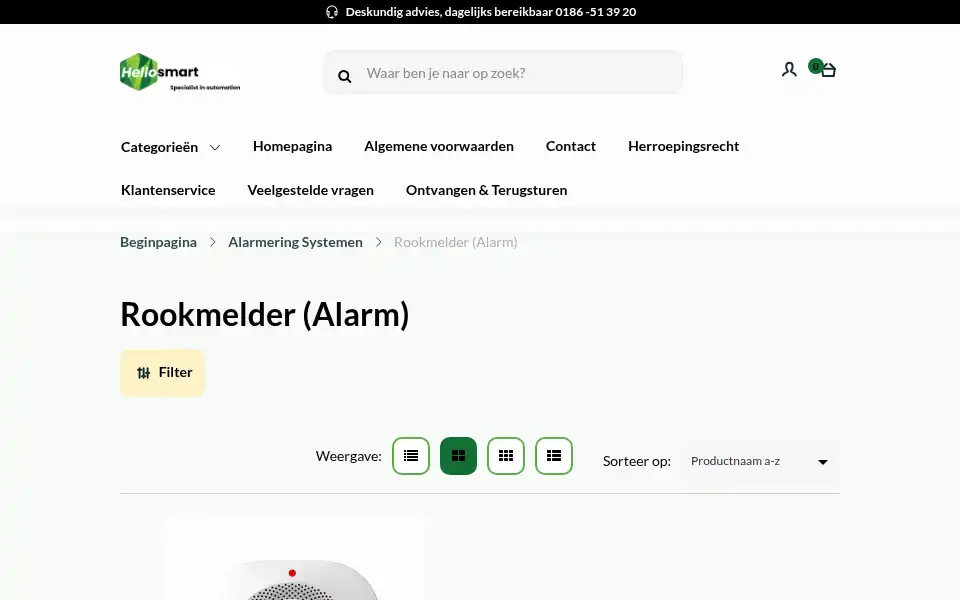 Screenshot of hellosmart.nl