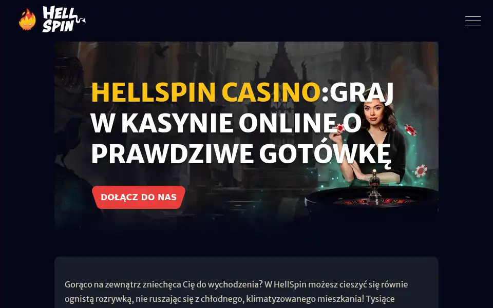 Screenshot of hellspincasino7.pl