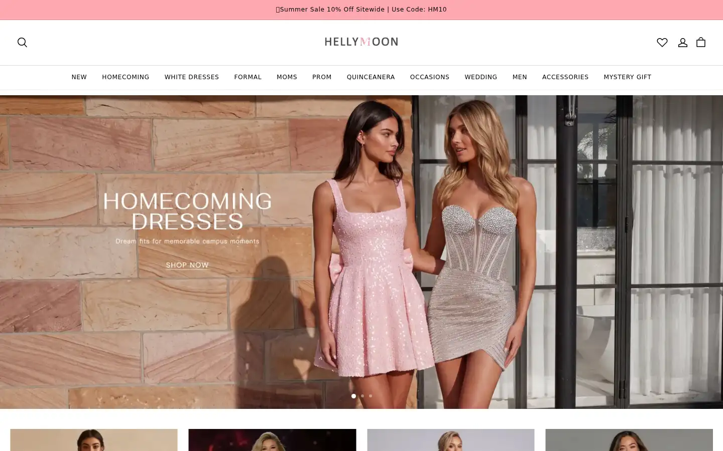 Screenshot of hellymoon.com