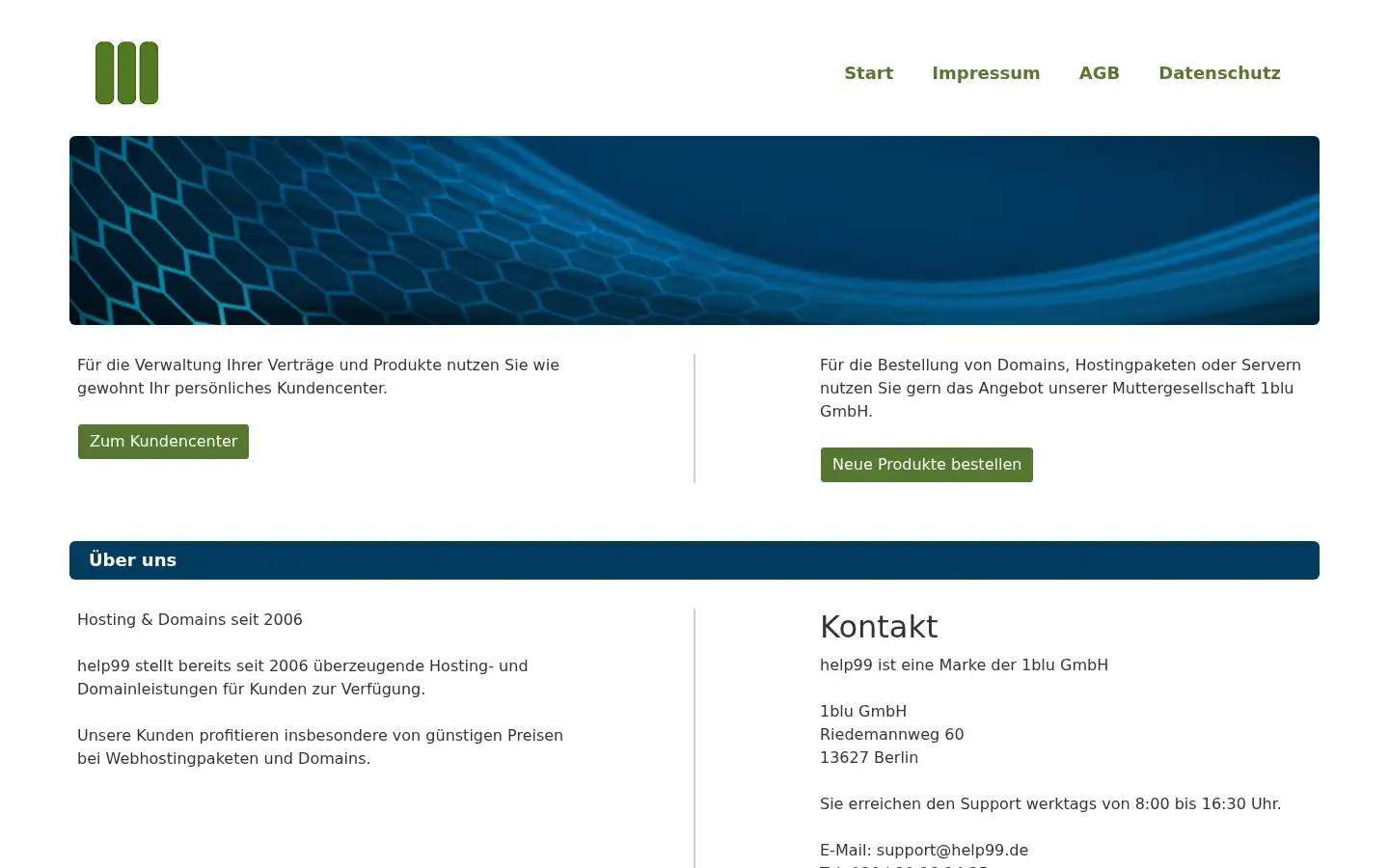 Screenshot of help99.de