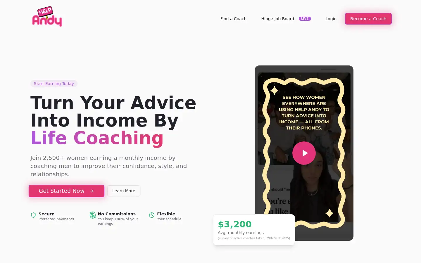 Screenshot of helpandy.com