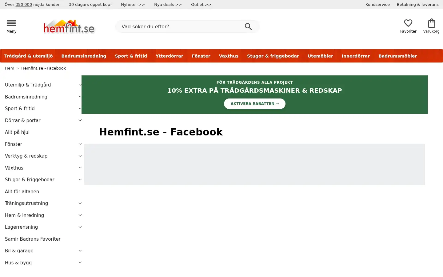 Screenshot of hemfint.se