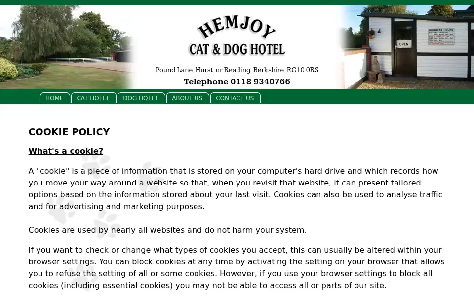 Screenshot of hemjoy.co.uk