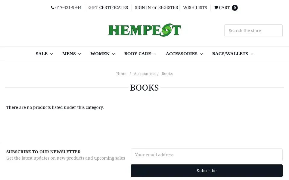 Screenshot of hempest.com
