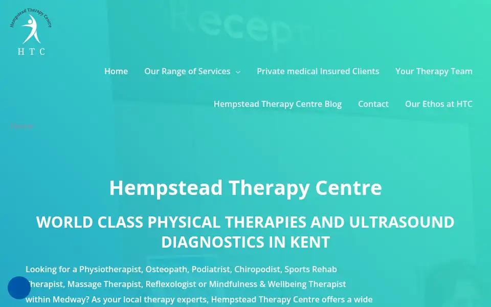 Screenshot of hempsteadtherapycentre.co.uk