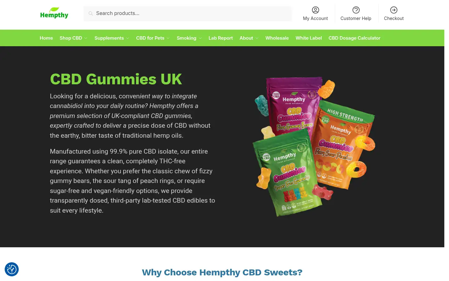 Screenshot of hempthy.com