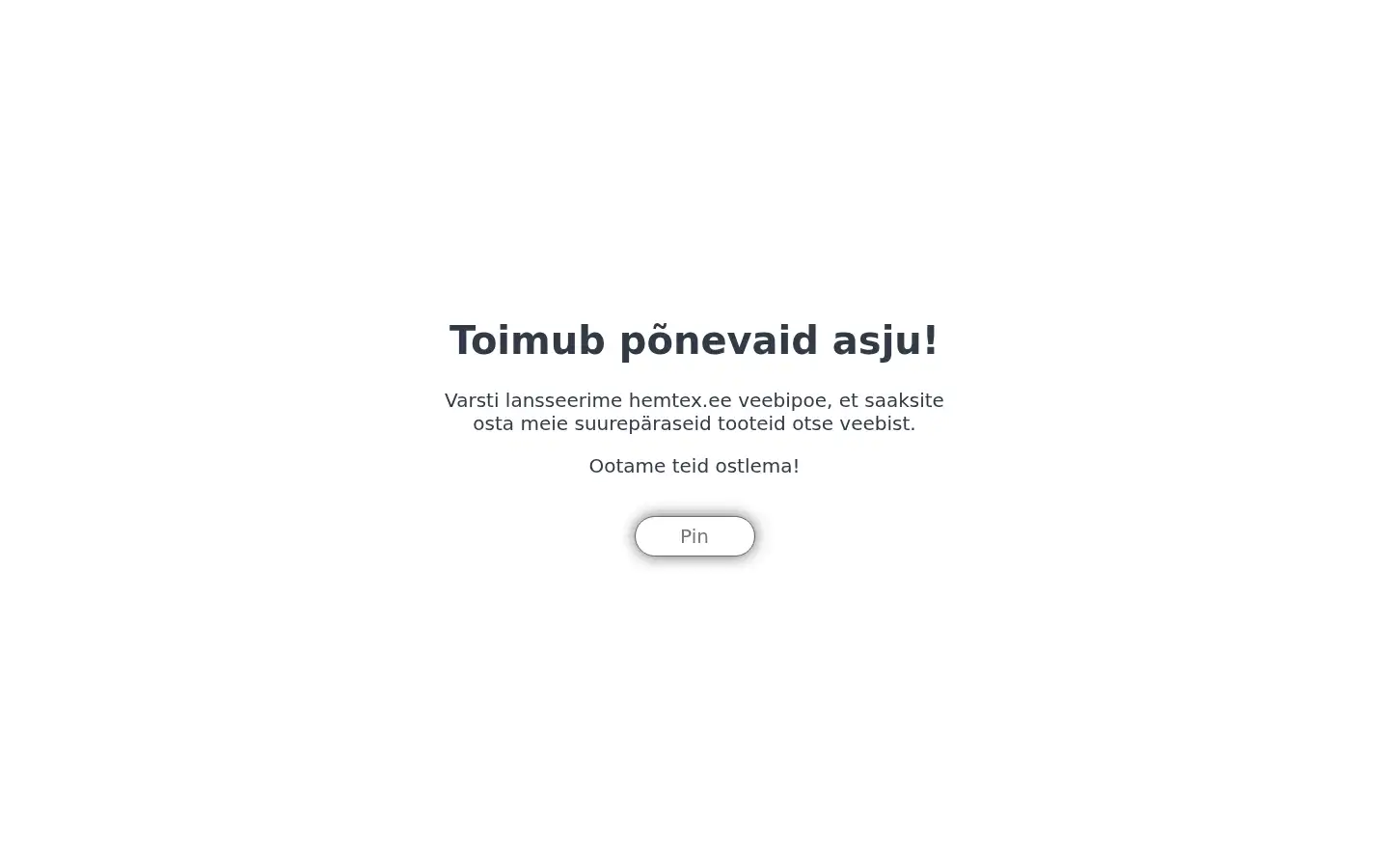 Screenshot of hemtex.com