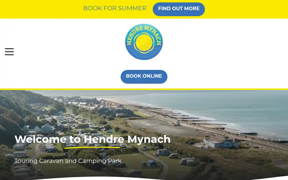 Screenshot of hendremynach.com