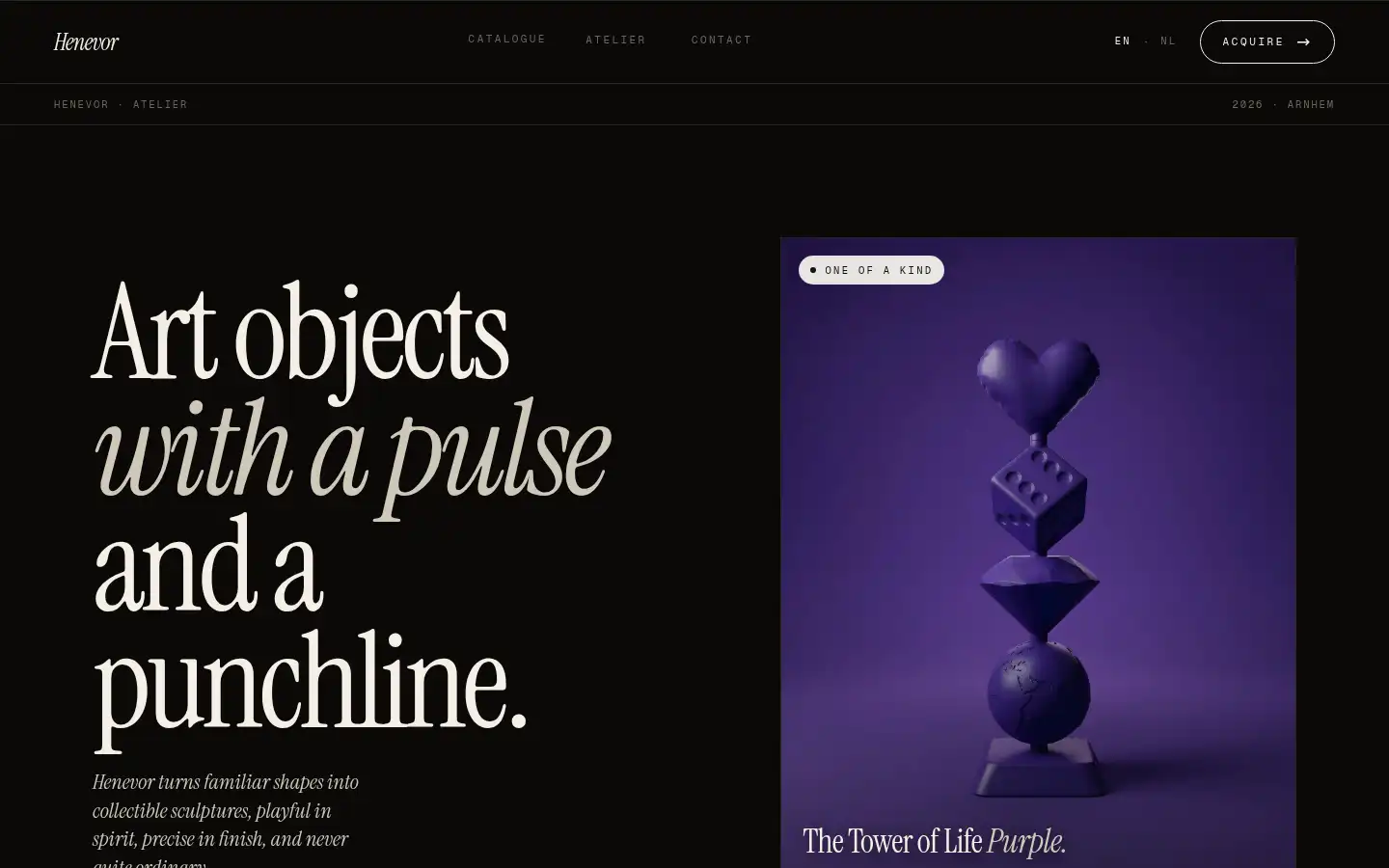 Screenshot of henevor.com