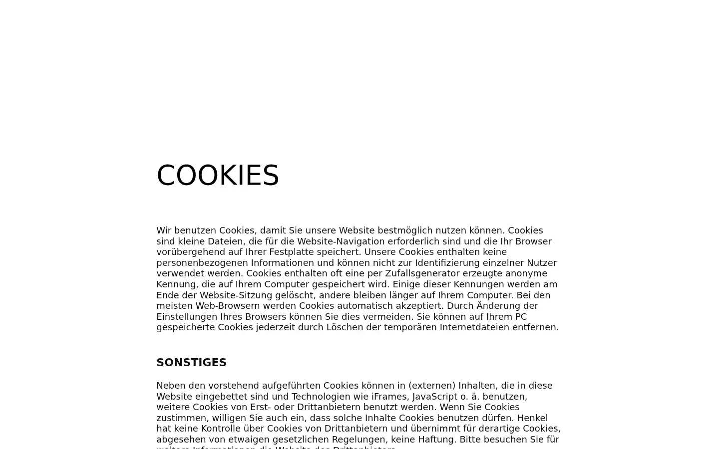 Screenshot of henkel-reiniger.de