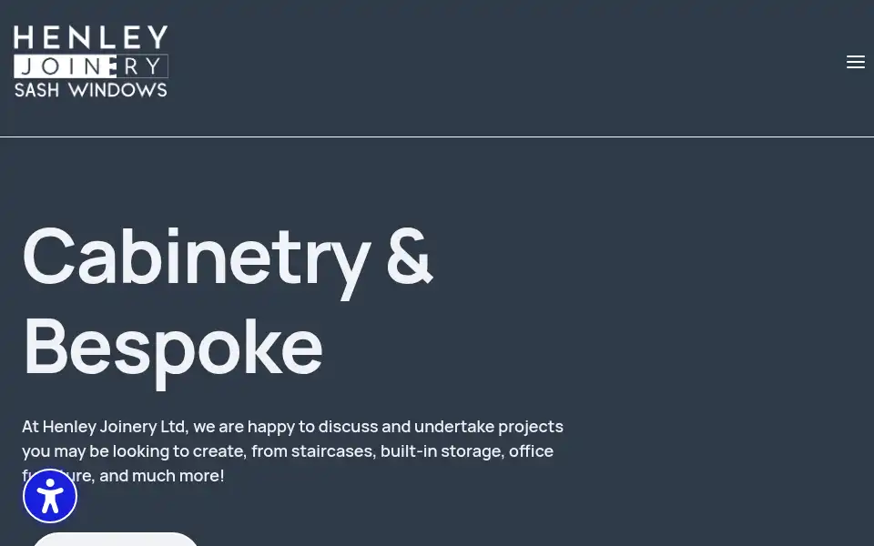 Screenshot of henleyjoinery.com