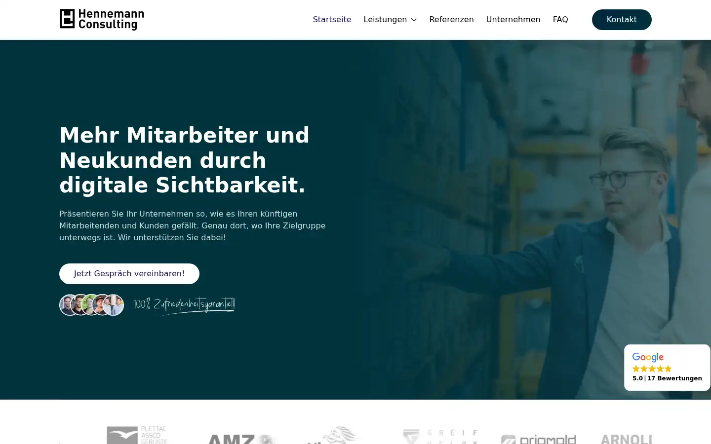 Screenshot of hennemann-consulting.com