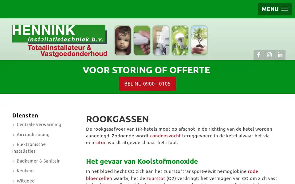 Screenshot of hennink.info