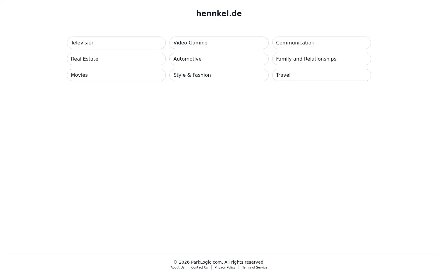 Screenshot of hennkel.de