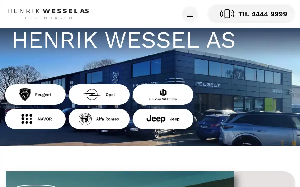 Screenshot of henrikwessel.dk