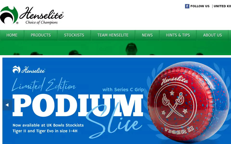 Screenshot of henselite.co.uk