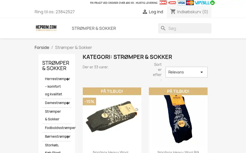 Screenshot of heprom.com
