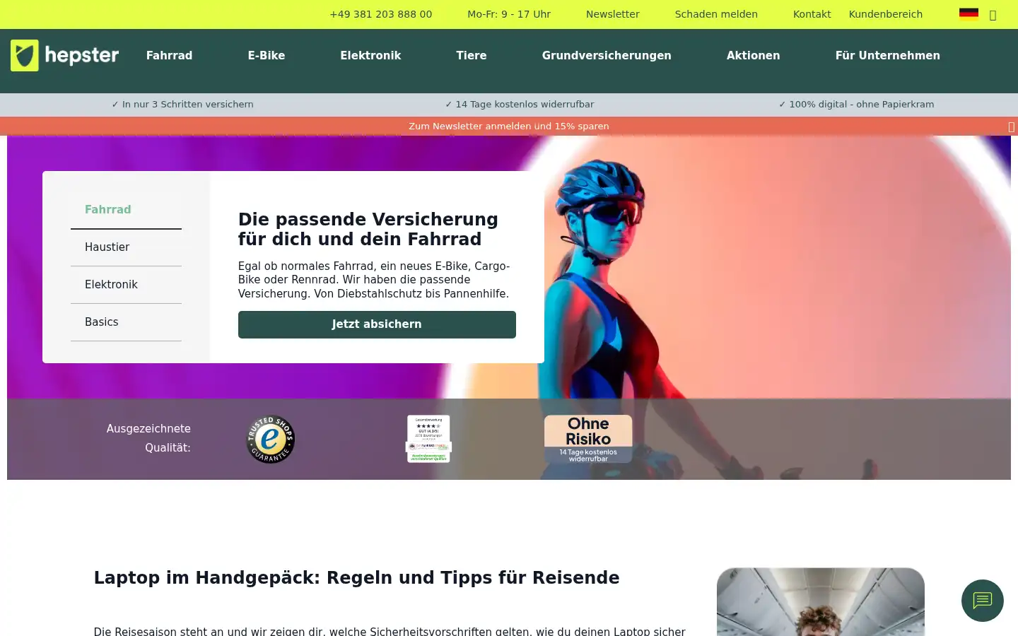 Screenshot of hepster.com