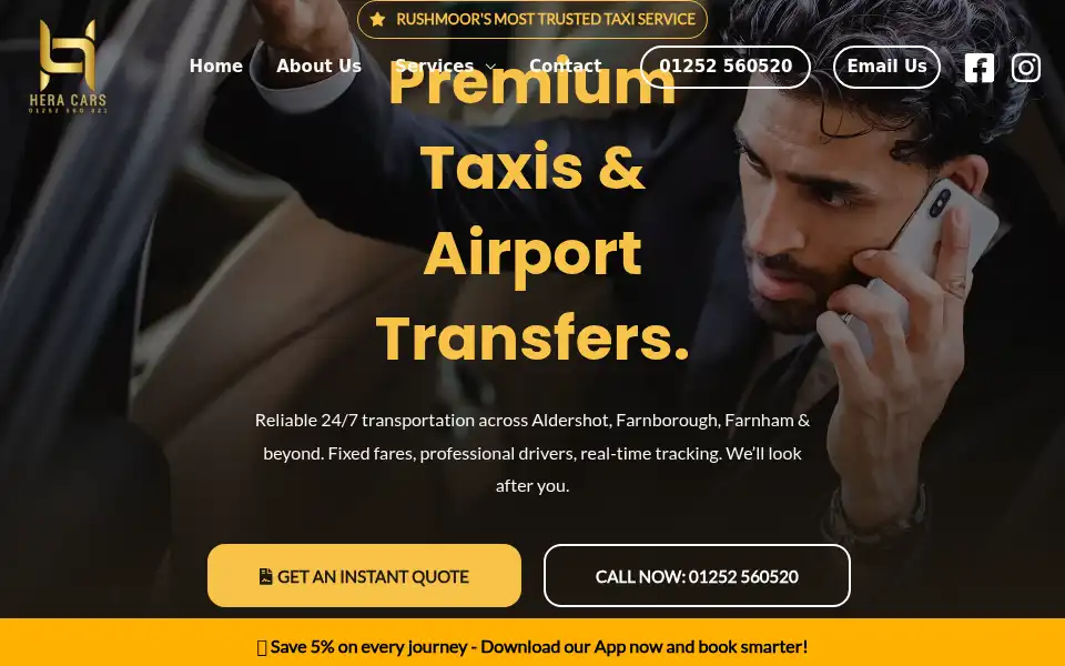 Screenshot of heracars.co.uk