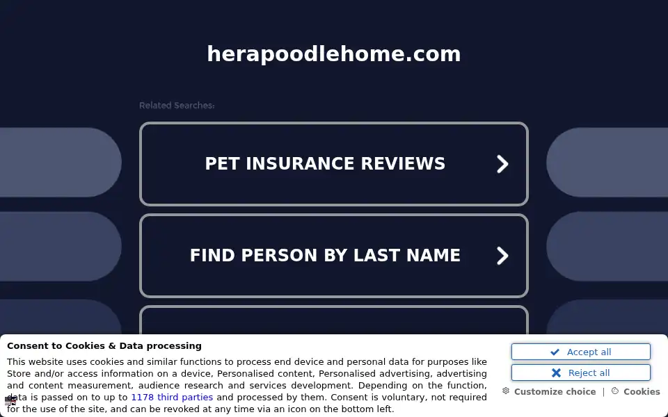 Screenshot of herapoodlehome.com