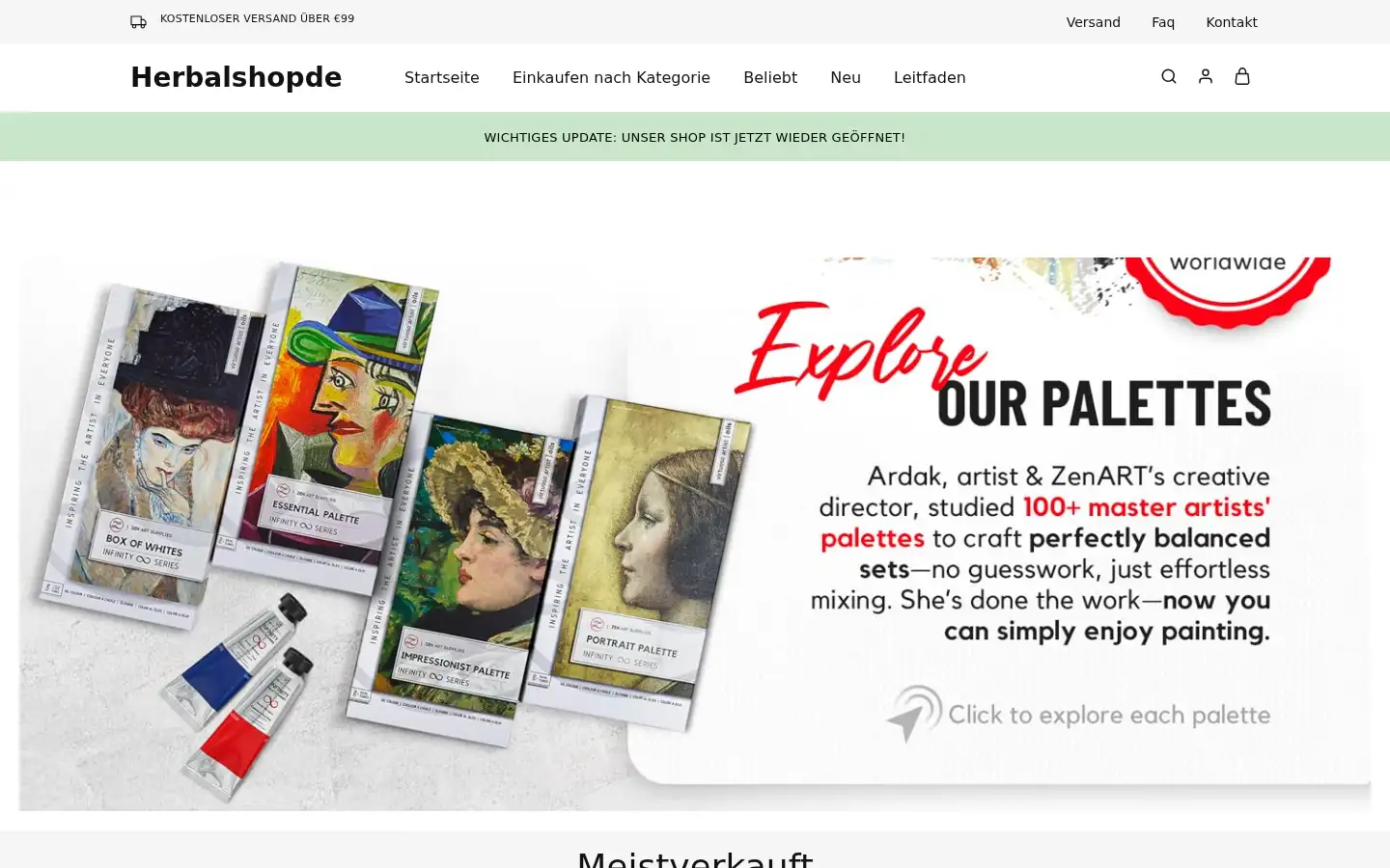 Screenshot of herbalshopde.de