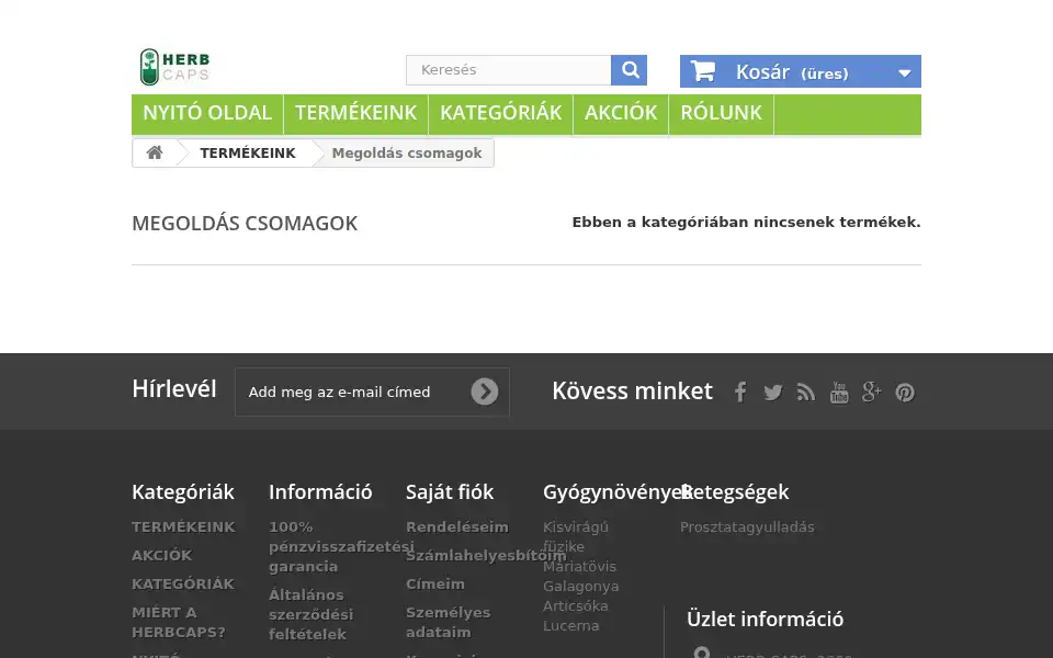 Screenshot of herbcaps.com