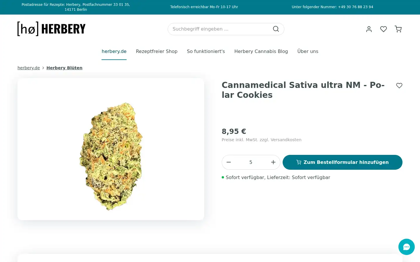 Screenshot of herbery.de