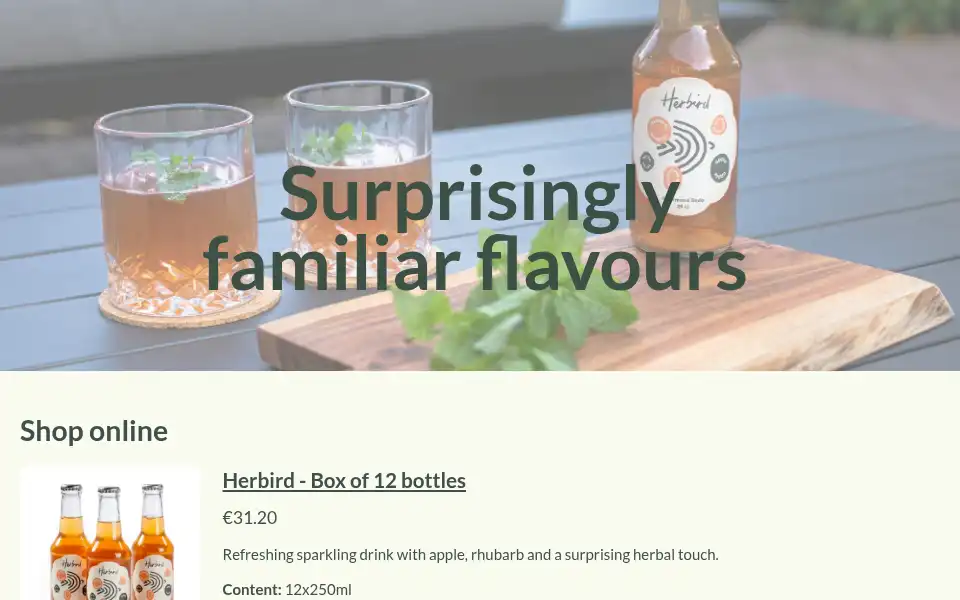 Screenshot of herbird.shop