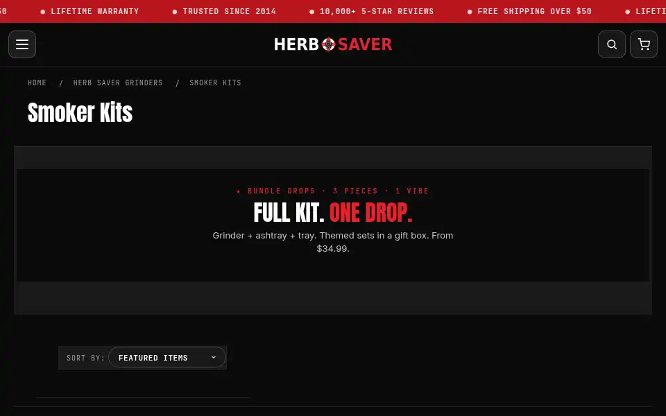 Screenshot of herbsaverusa.com