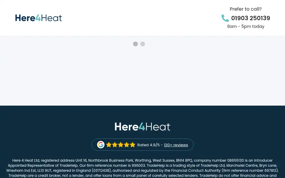 Screenshot of here4heat.com