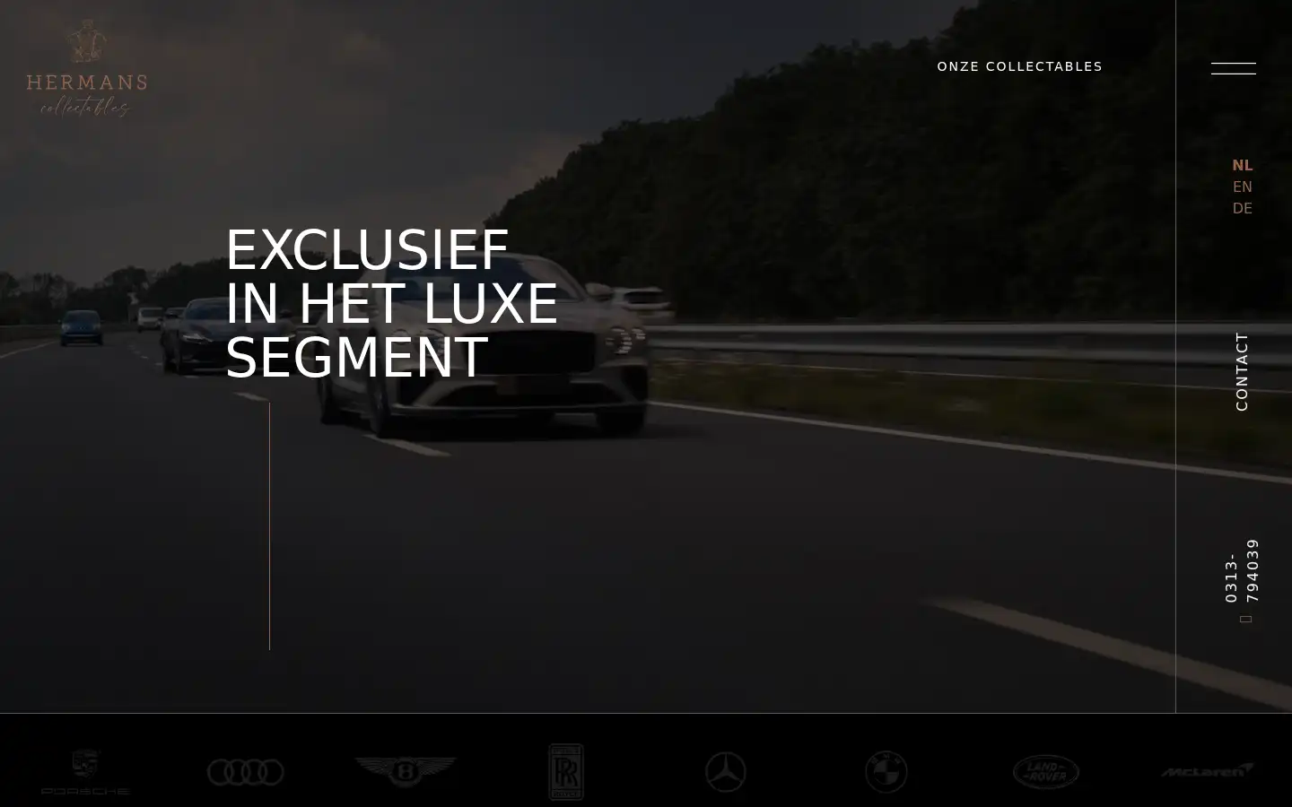 Screenshot of hermans-collectables.nl