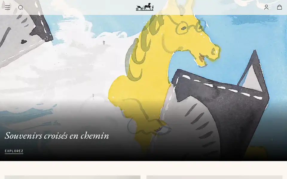 Screenshot of hermes.fr