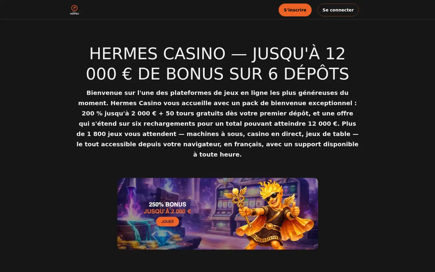Screenshot of hermescasfr.com