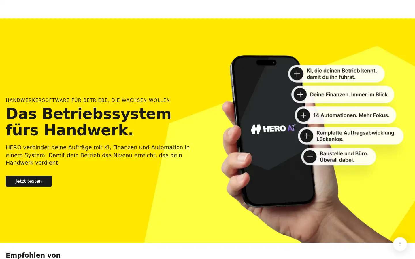 Screenshot of hero-software.de