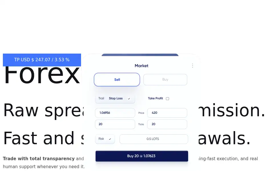 Screenshot of herofx.com