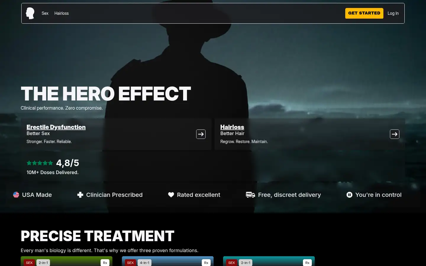 Screenshot of heromd.us