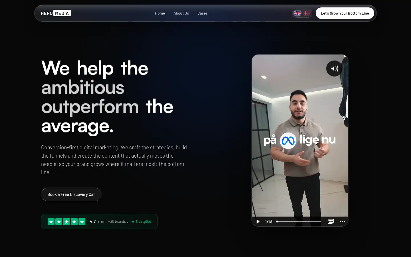 Screenshot of heromedia.dk