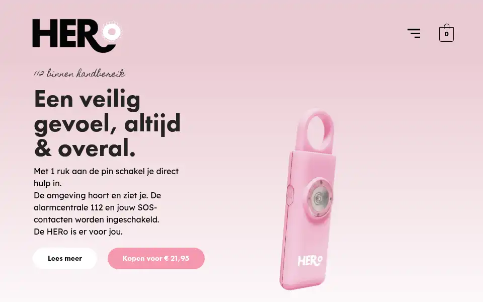 Screenshot of herosafetyalarm.nl