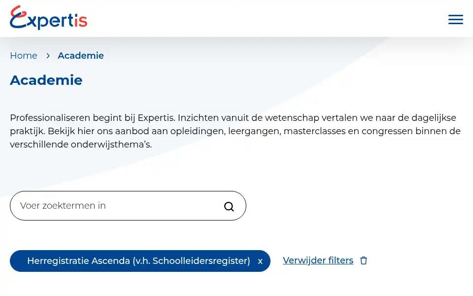 Screenshot of herregistratieschoolleider.nl