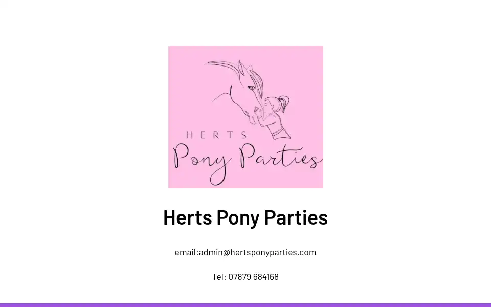 Screenshot of hertsponyparties.com