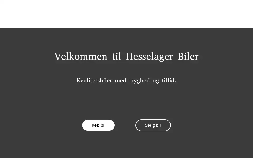 Screenshot of hesselagerbiler.dk