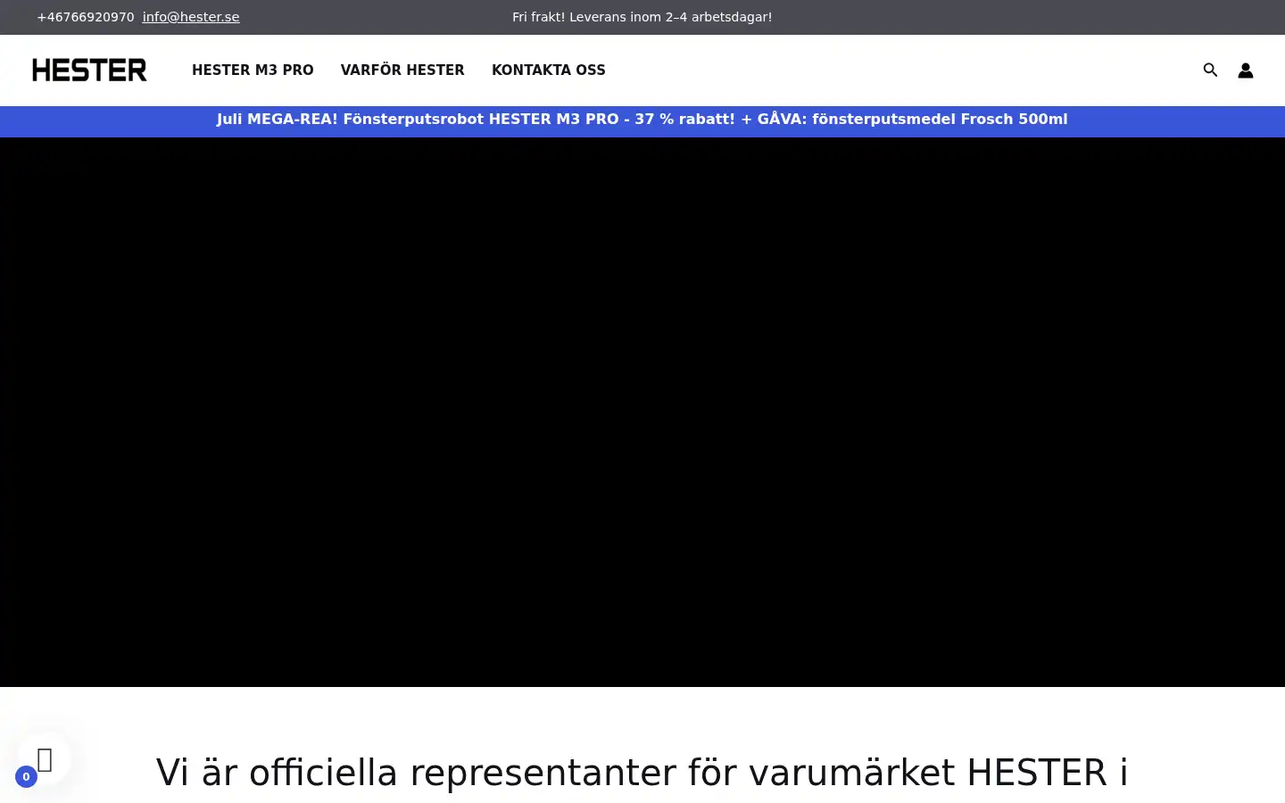 Screenshot of hester.se
