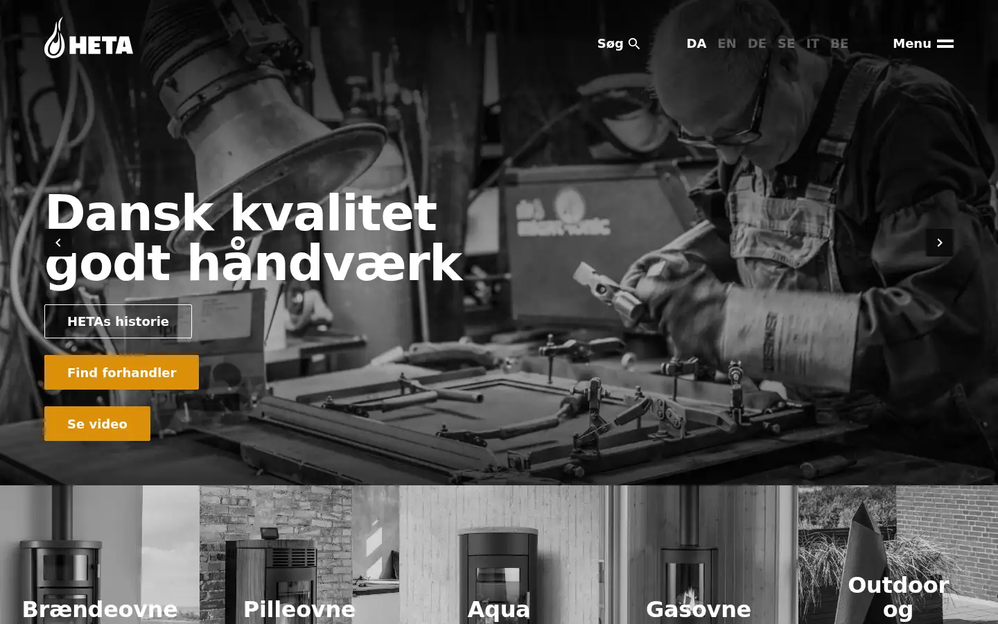 Screenshot of heta.dk