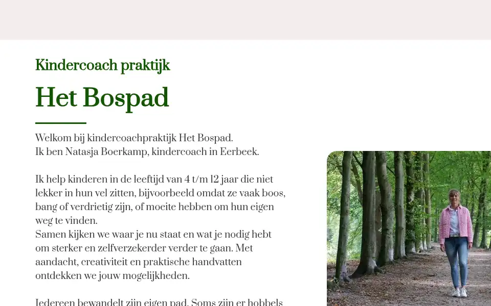 Screenshot of hetbospad.nl