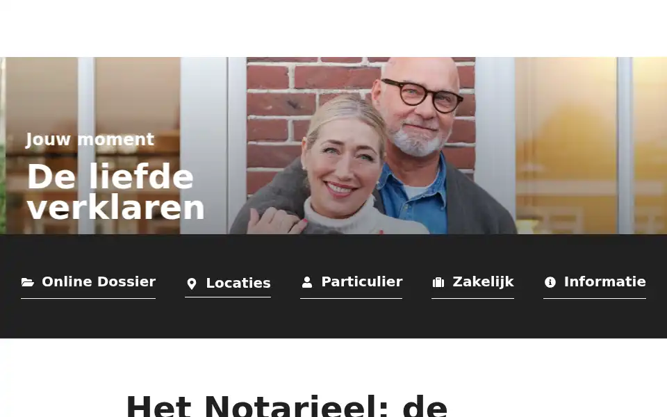 Screenshot of hetnotarieel.nl