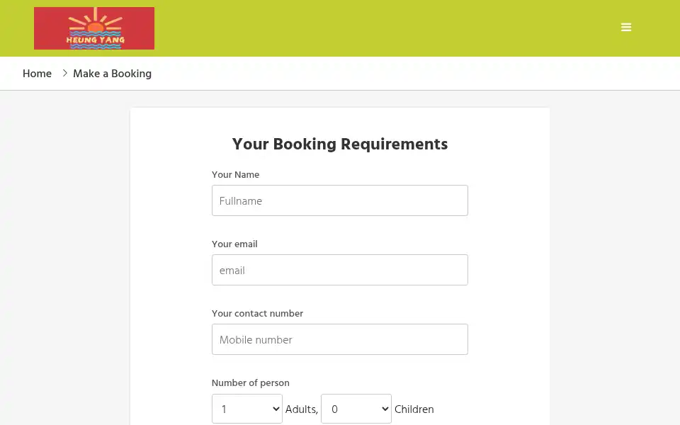 Screenshot of heungyangchinese.co.uk