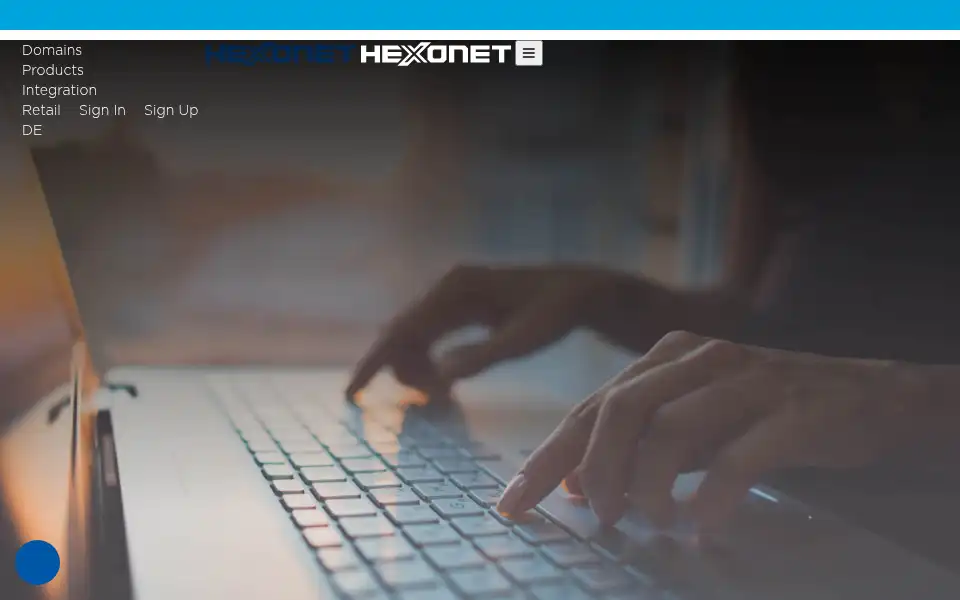 Screenshot of hexonet.net