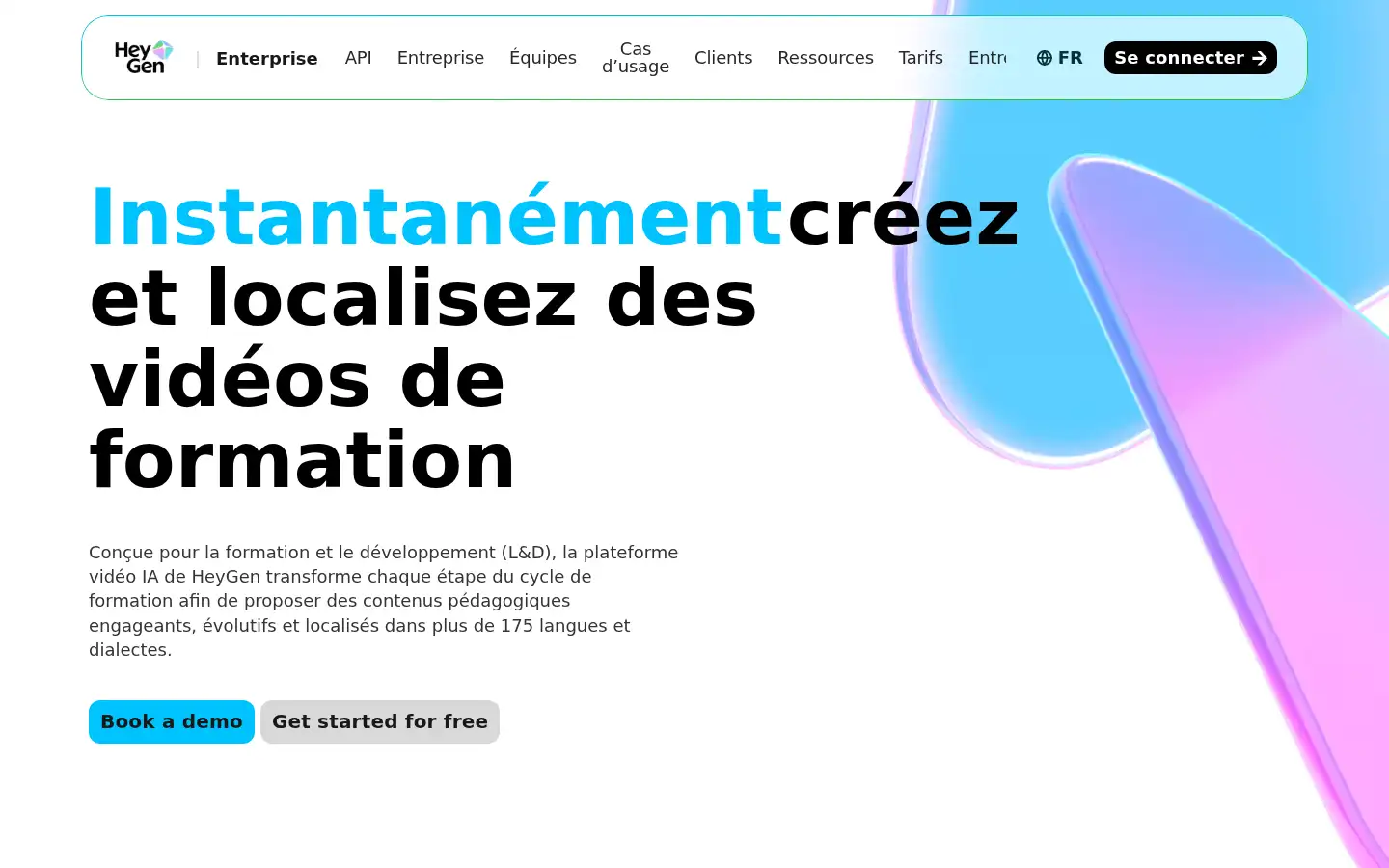 Screenshot of heygen.com