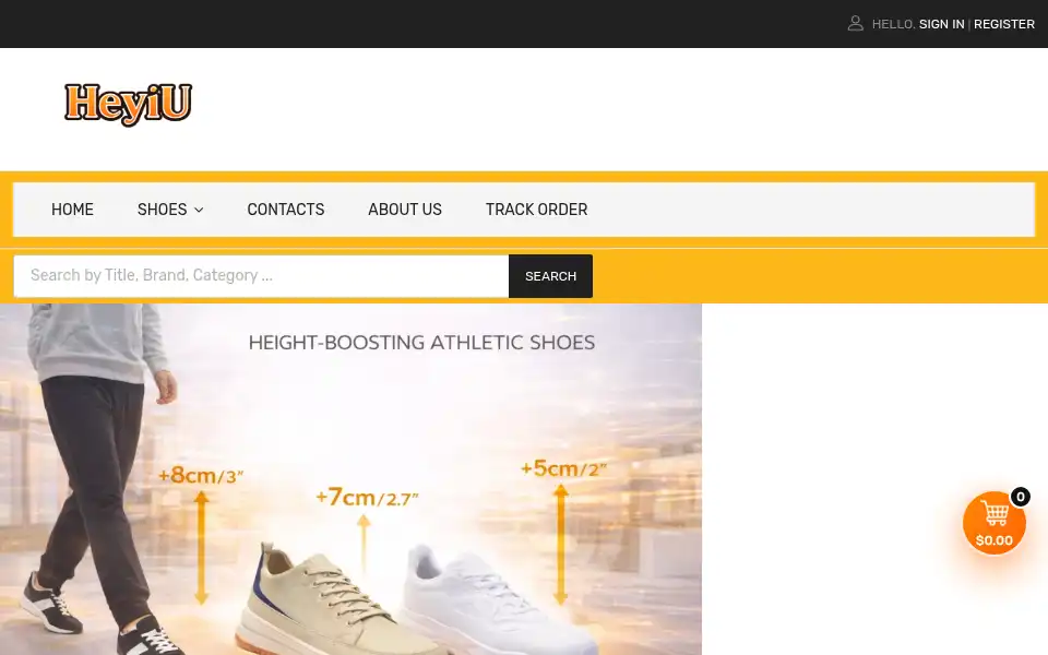 Screenshot of heyiu.com